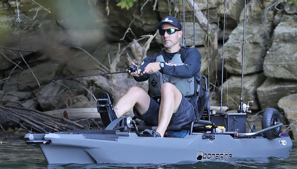 Bonafide Kayaks Pedal Fishing Kayak P127 | Camo - Image 3