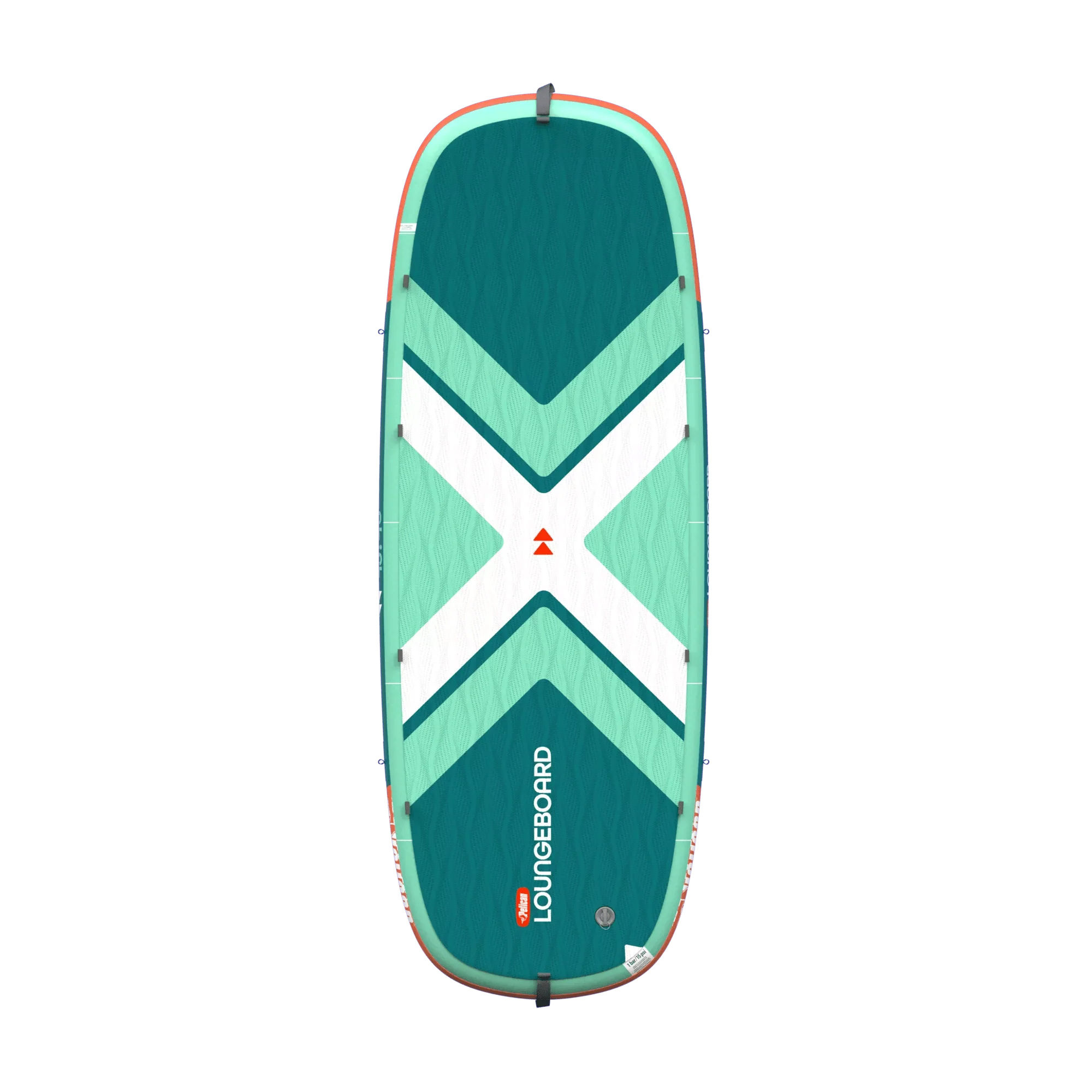 Pelican Inflatable SUP Loungeboard | Turquoise/Red - Image 3