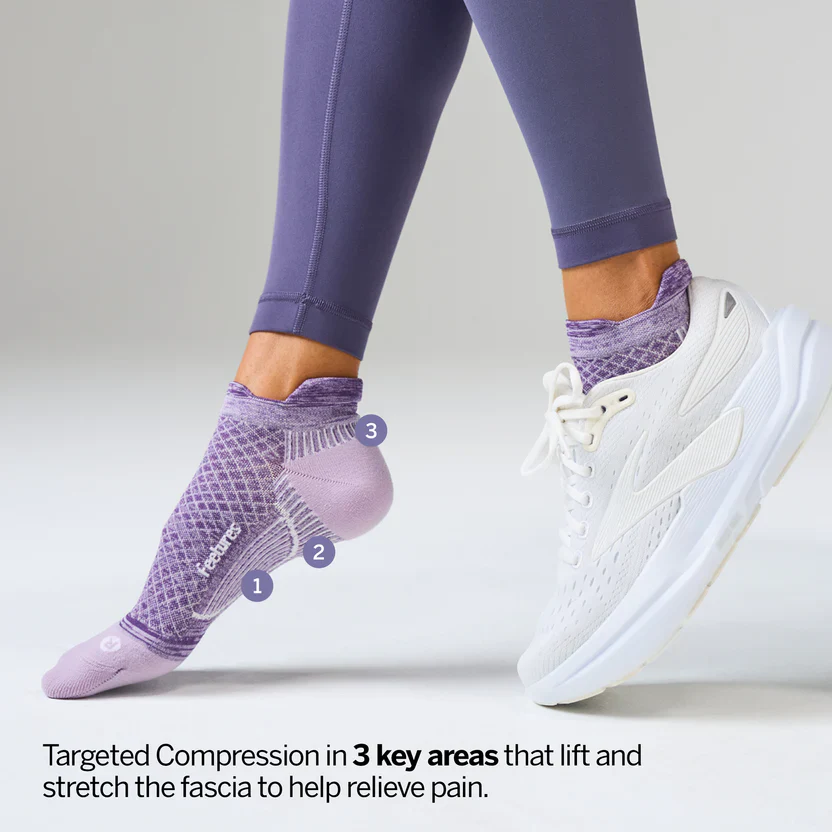 Plantar Fasciitis Relief Sock Light Cushion Tab | Amethyst - Image 4
