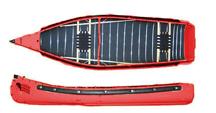 Radisson 12ft Wide Transom Canoe with Web Seats | Red
