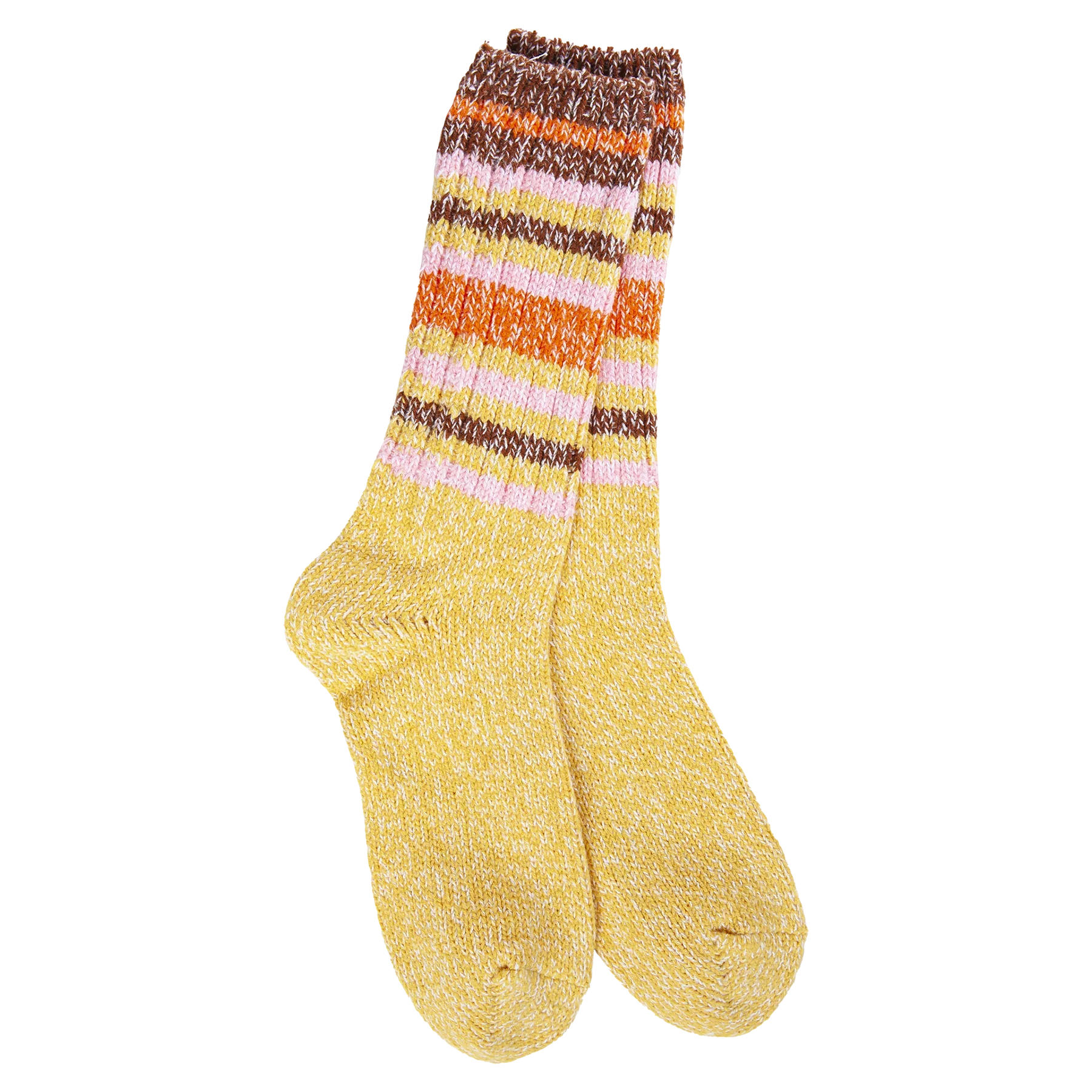 Ragg Crew Socks | Honey Stripe