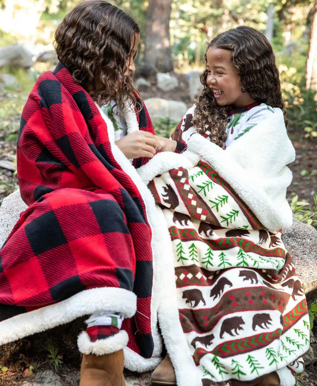 Red Plaid Sherpa Throw Blanket - Image 4