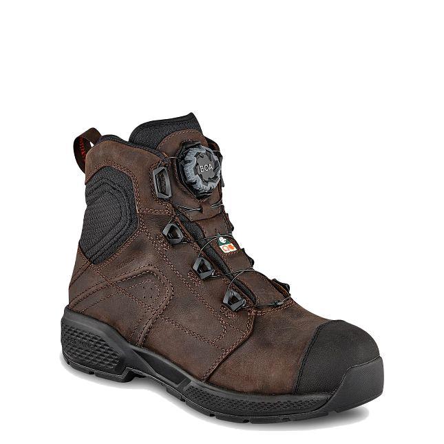 Men's Exos Lite 6" WP Boa Aluminum Toe Boot | Brown - Image 2