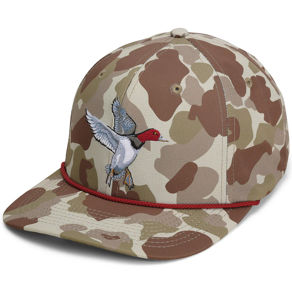 Redhead Duck Hat 6-Panel Waterfowl Rope Cap - Image 2