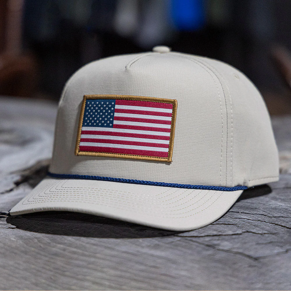 Ridgeline American Flag Trucker Hat Rope Cap - Image 5