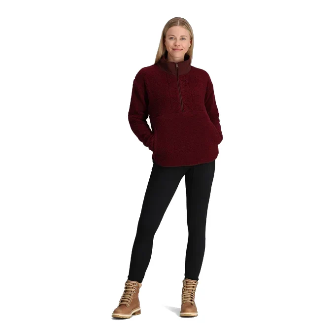 Royal Robbins Womens Urbanesque Half Zip Sherpa Pullover - Image 6