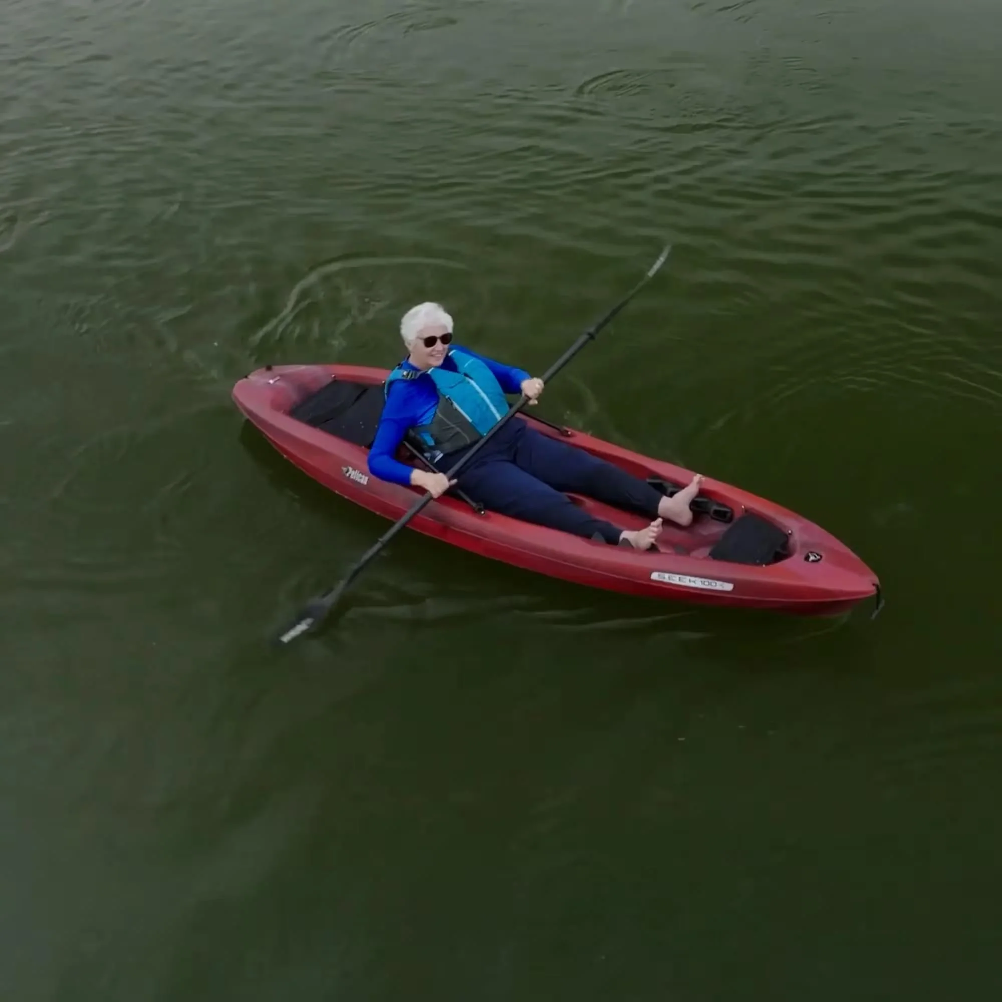 Pelican S.E.E.K 100X Sit On Top Kayak | Garnet - Image 4