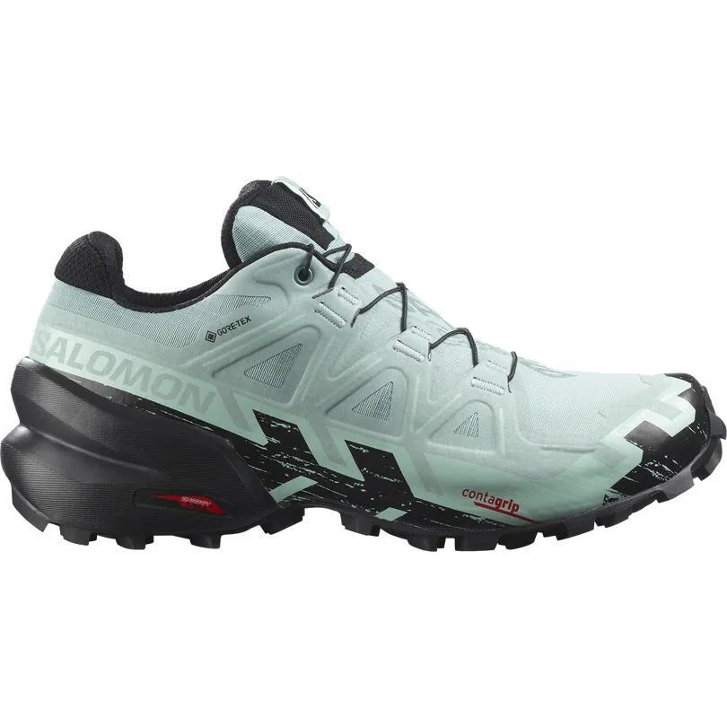 Salomon Womens Speedcross 6 GoreTex Trail Running Shoe in Aquifer - Image 2