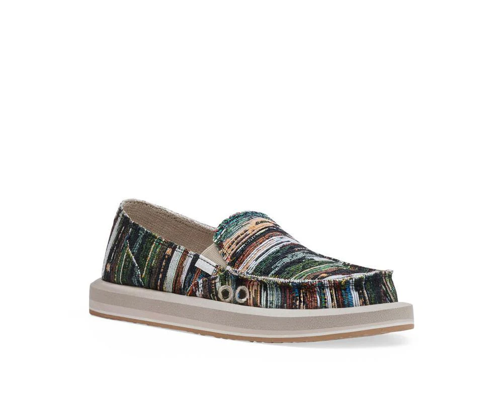 Sanuk Womens Donna Soft Top Grandmas Couch Sidewalk Surfer Shoes - Image 2