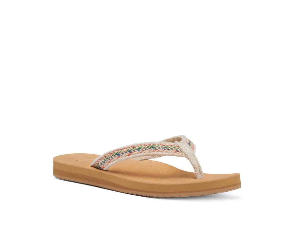 Sanuk Womens Fraidy Jute Sandals - Image 2