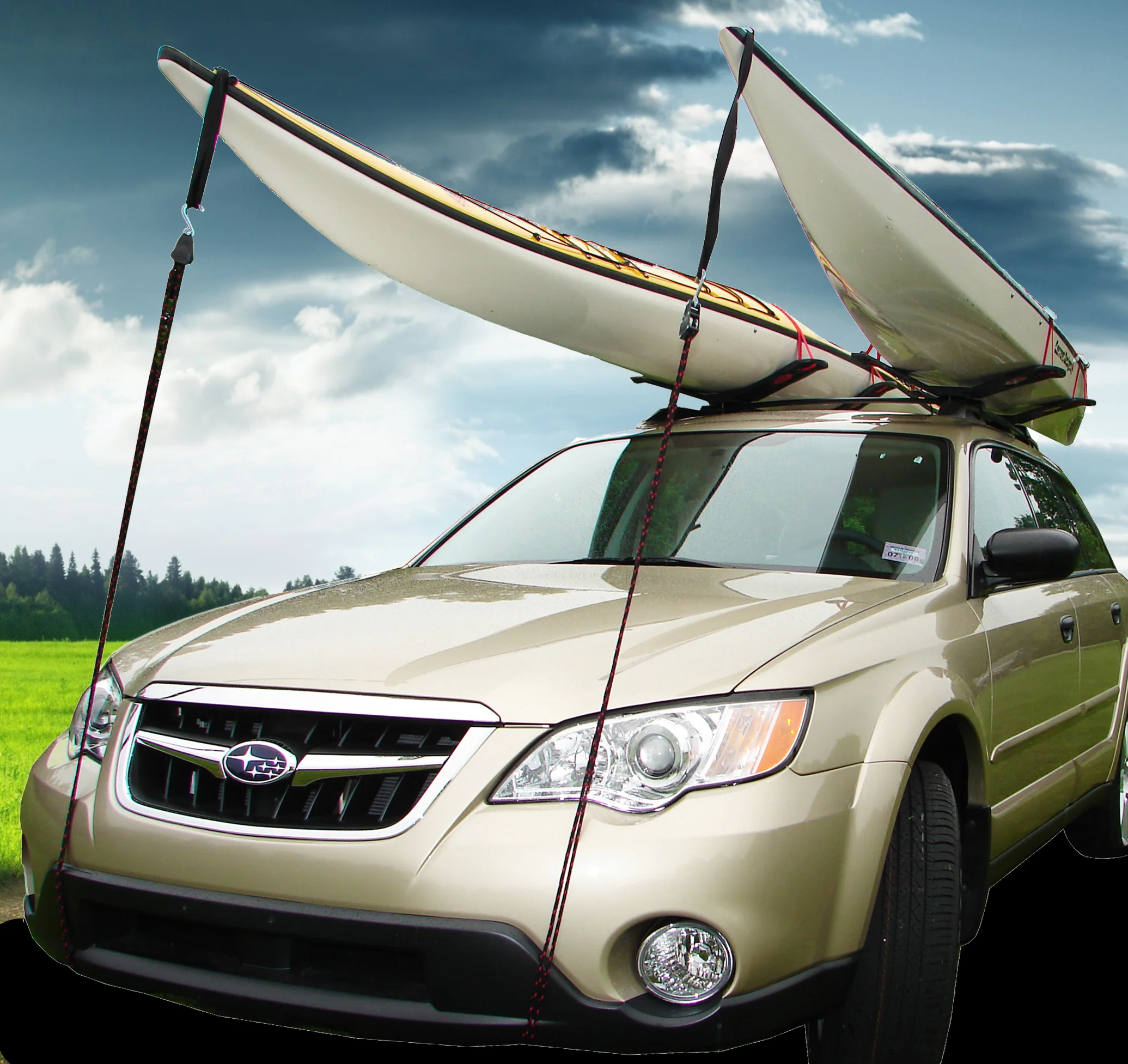 SeaWing™ Kayak Carrier with Tie-Downs - V Style - Rear Loading - Image 4