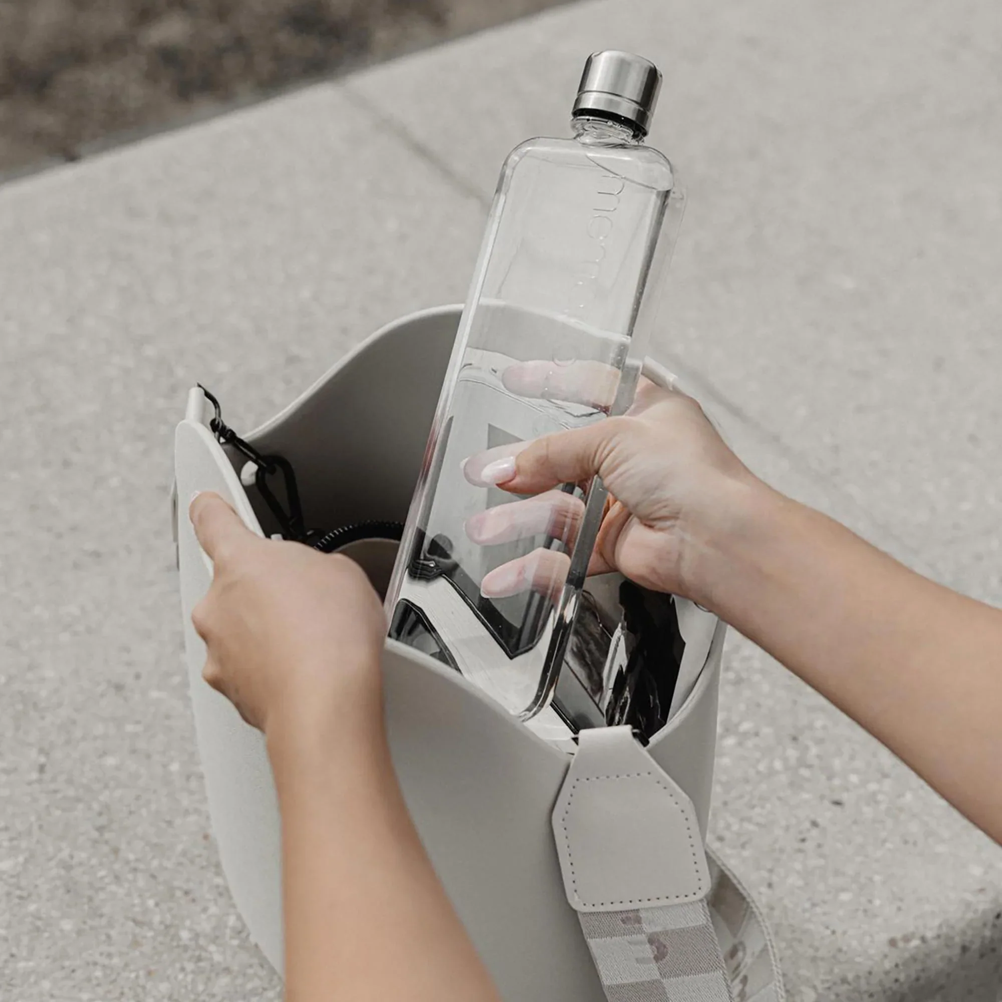 Memobottle Slim 450mL Clear - Image 4