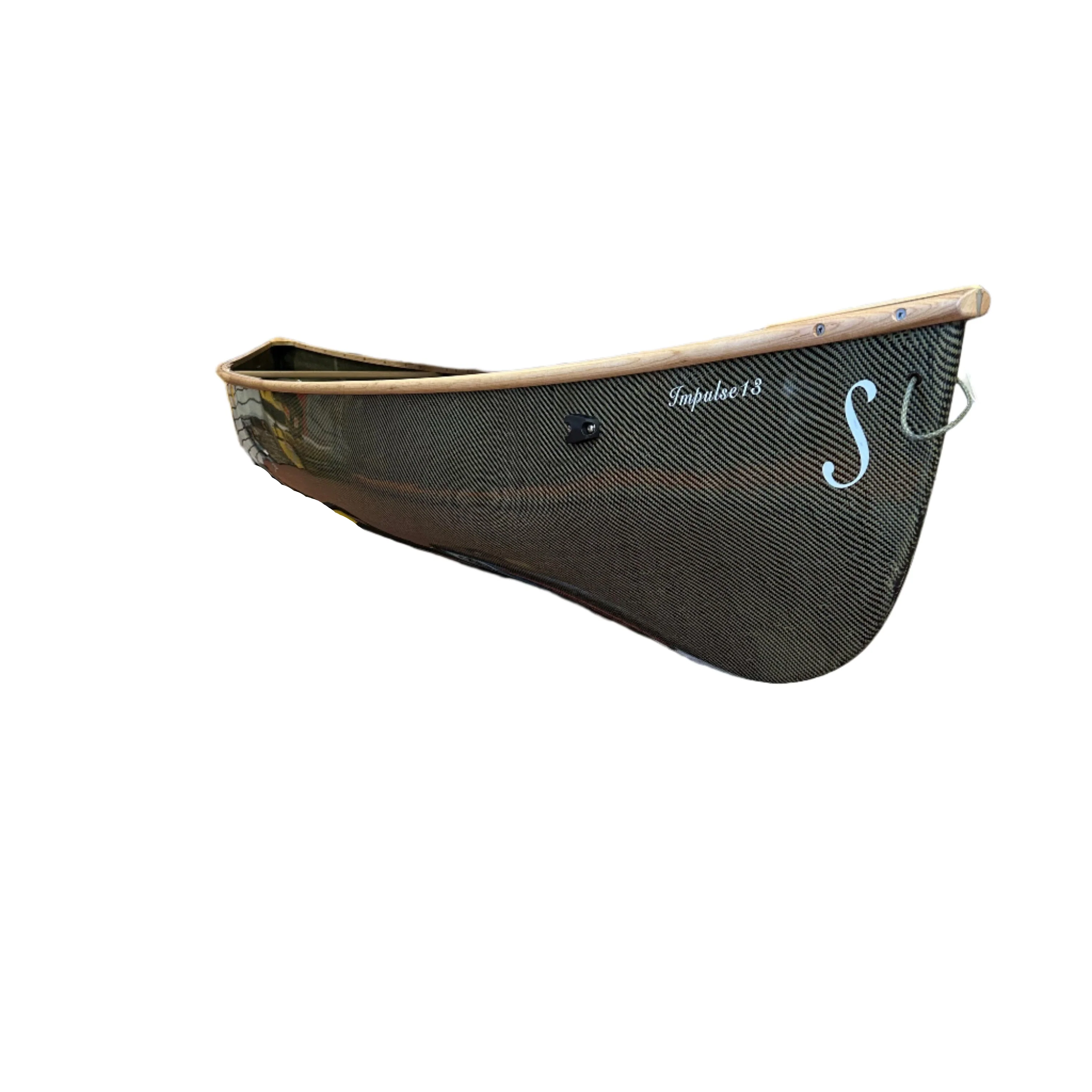 Slipstream Impulse 13 "Fish Catcher" Vacuum Infused Canoe | Natural Kevlar Carbon Hybrid