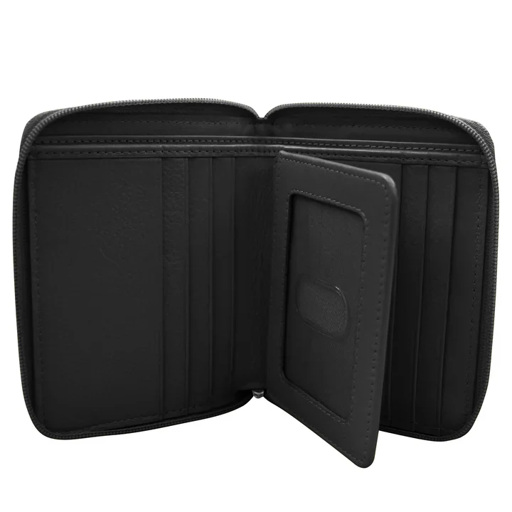 Small Zip Around Wallet | Black - Image 2
