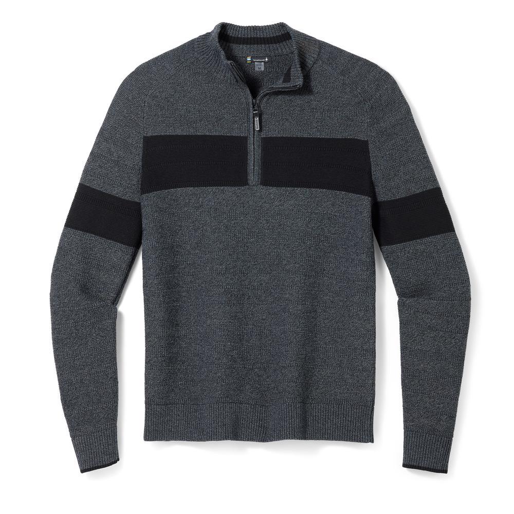 Smartwool Mens Ripple Ridge Stripe Half Zip Sweater - Image 2