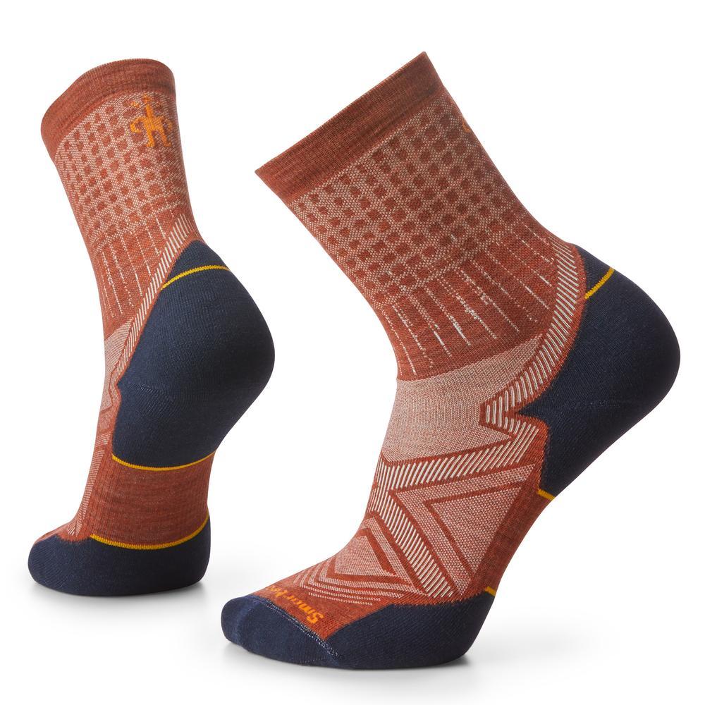 Run Targeted Cushion Patterned Mid Crew Socks - Image 3