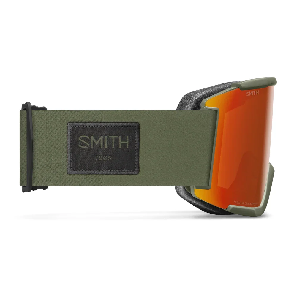 Squad XL Snow Goggles | Fatigue Green with ChromaPop Everyday Red Mirror Lens - Image 2