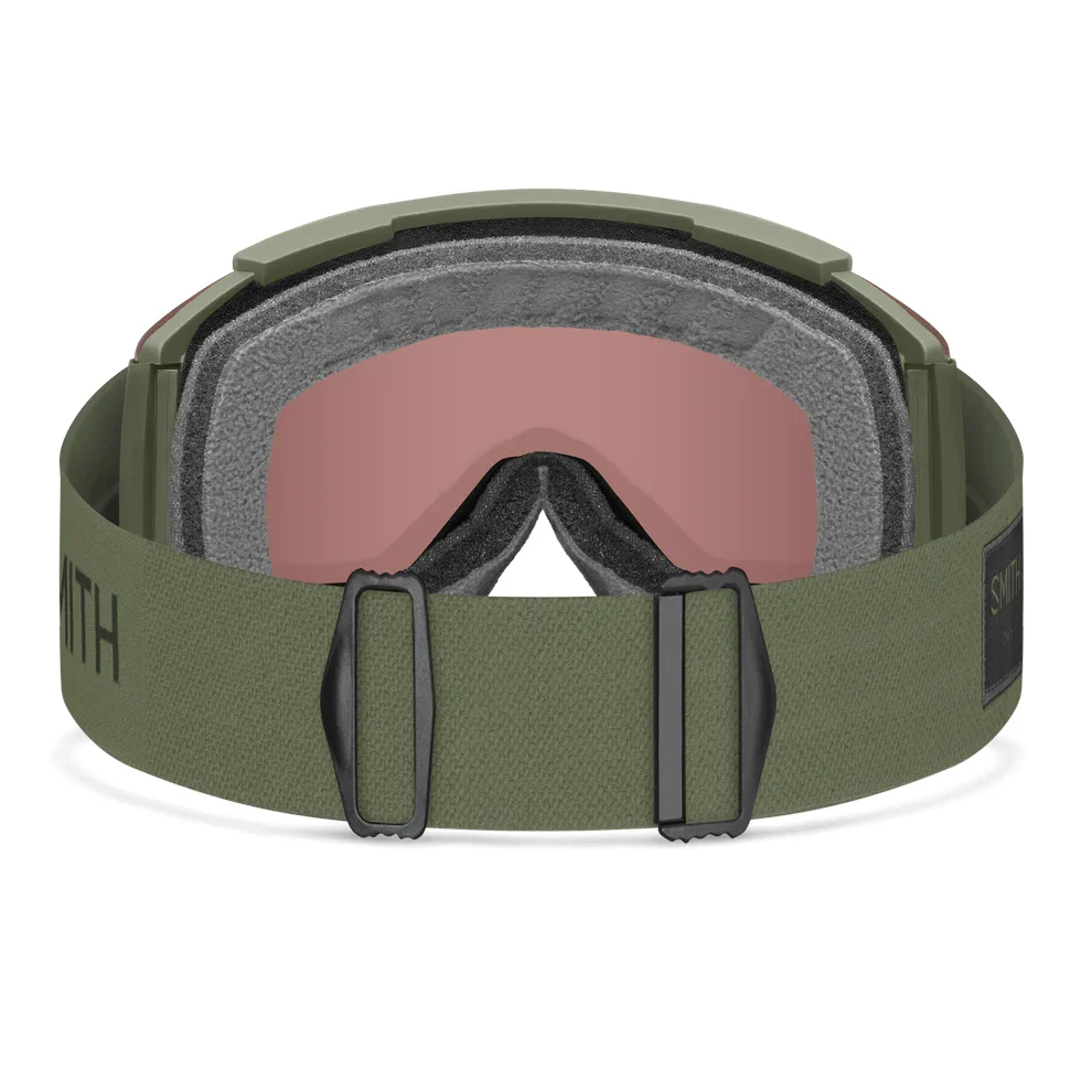 Squad XL Snow Goggles | Fatigue Green with ChromaPop Everyday Red Mirror Lens - Image 4