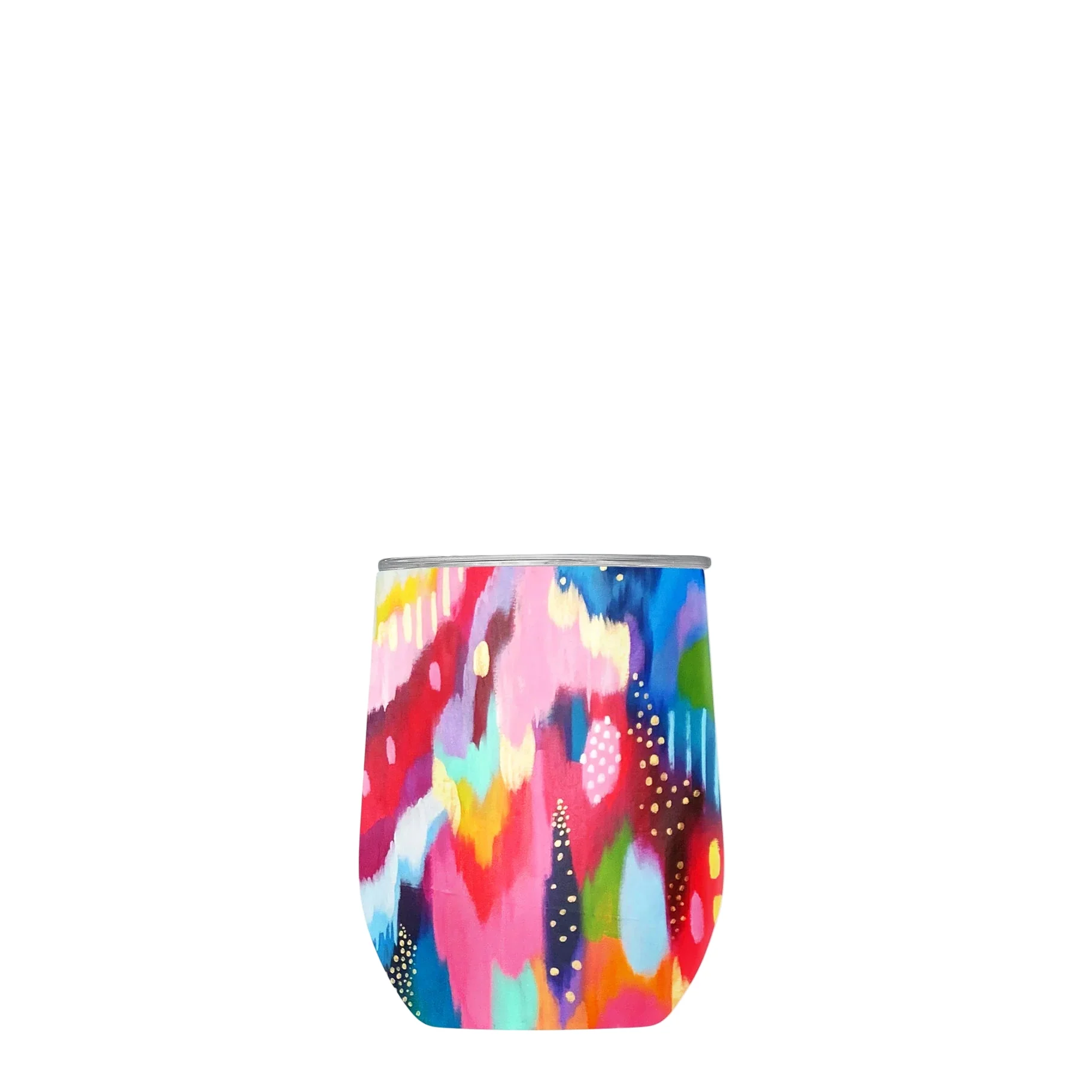 Stemless Wine Tumbler | EttaVee Brush Strokes 100