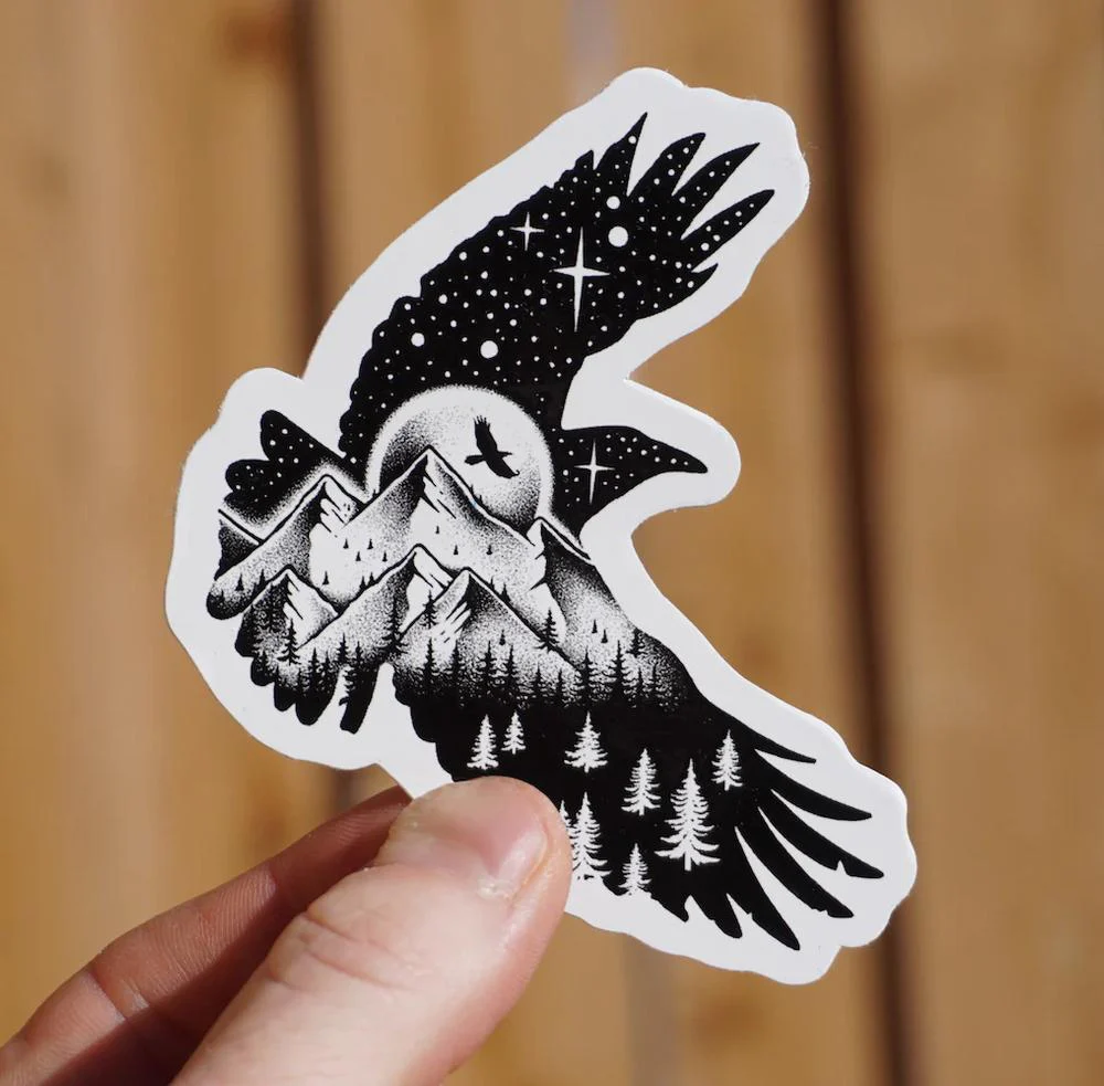 Sticker Art Fly High Eagle Sticker - Image 2