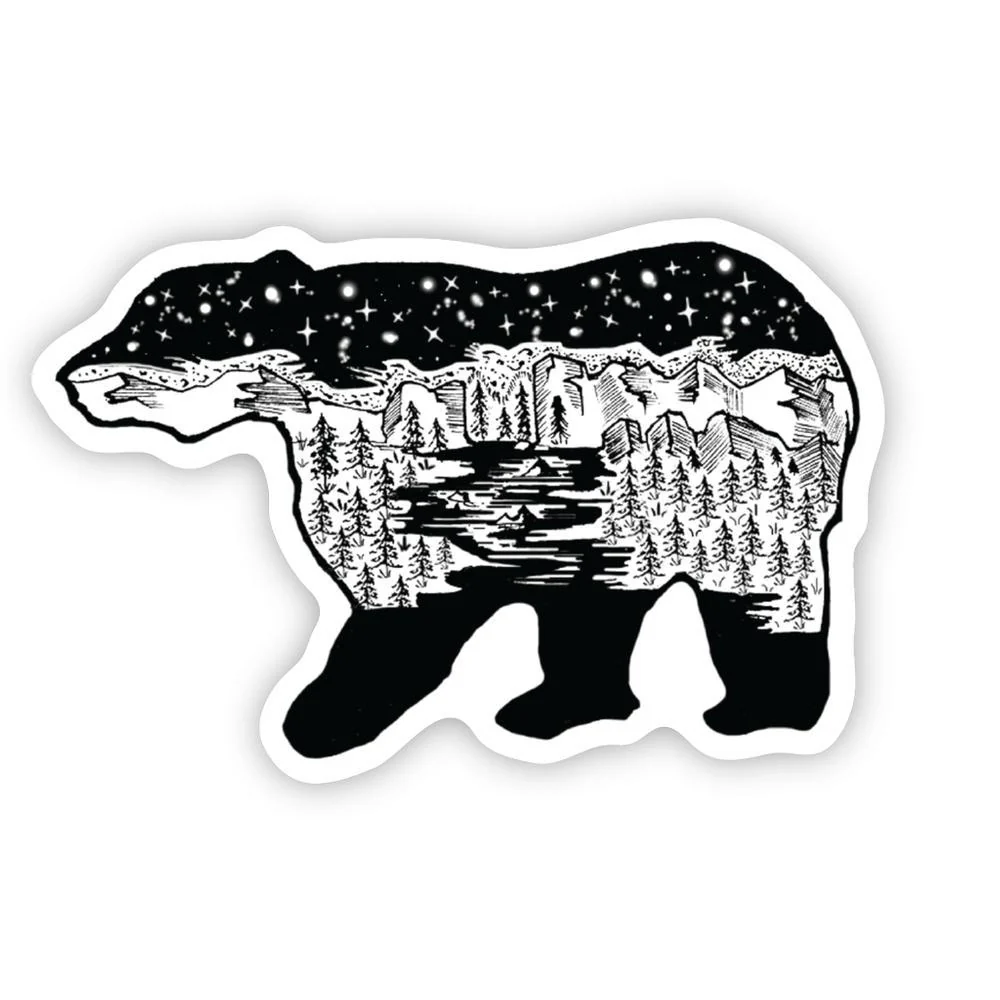 Stickers Northwest Bear Scene Sticker - Image 2