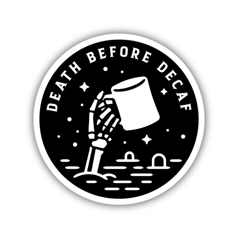 Stickers Northwest Death Before Decaf Sticker - Image 2