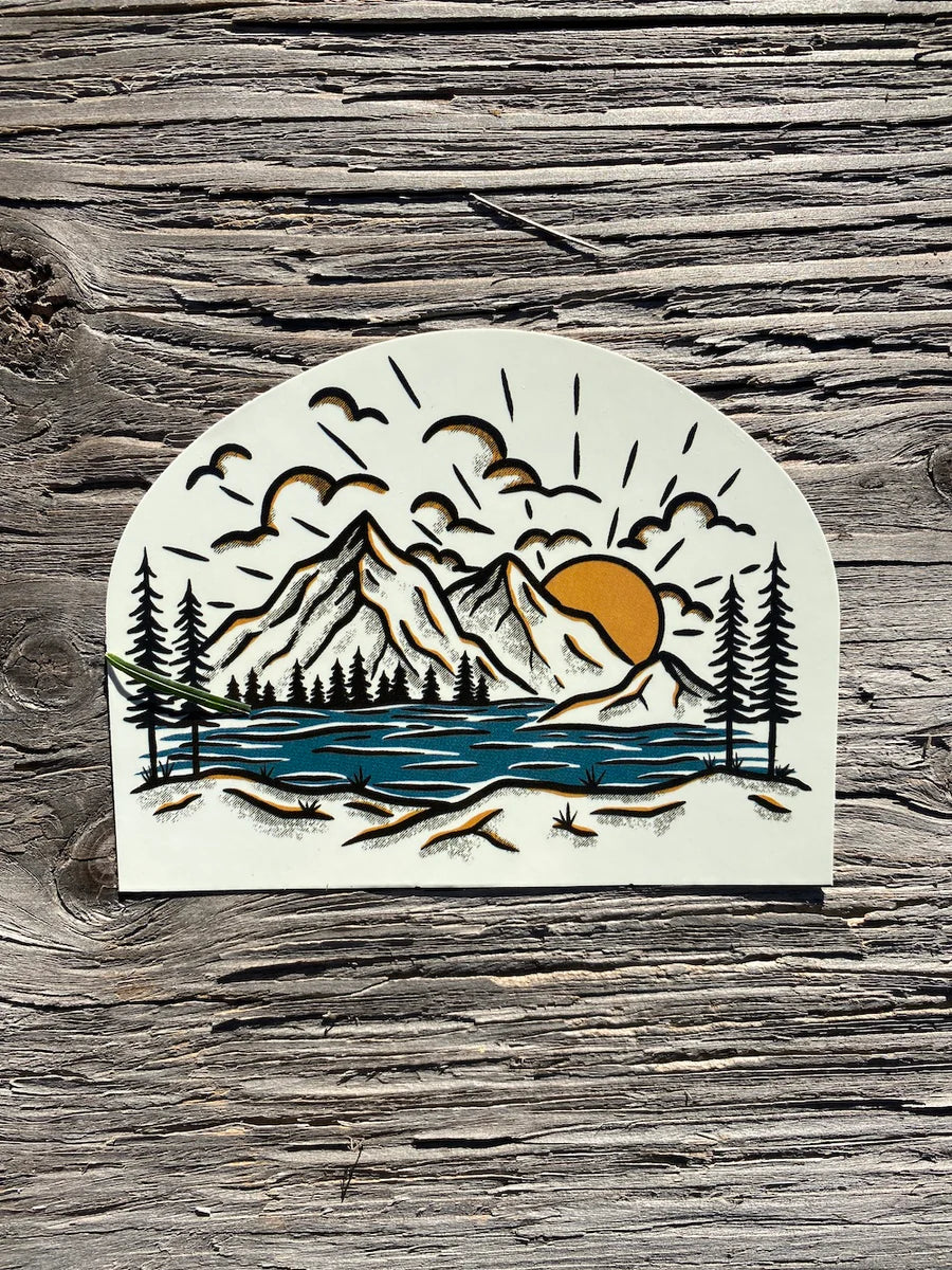 Sunrise Mountain Sticker - Image 2