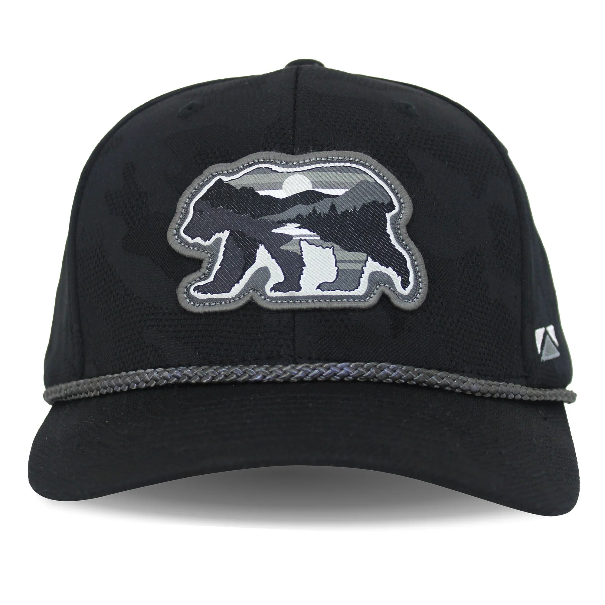 Sunset Bear Cloud Texture 5-Panel Rope Cap - Image 2