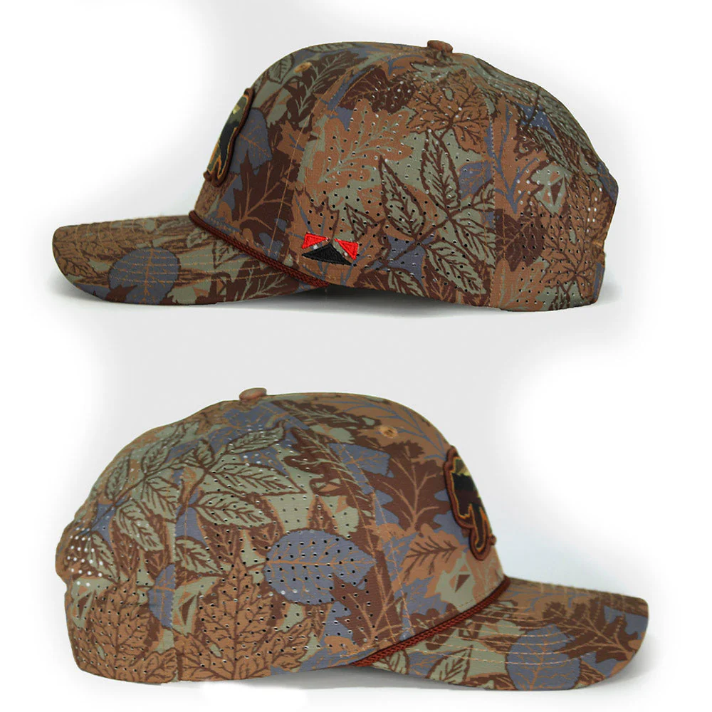 Sunset Bear Cloud Texture 5-Panel Rope Cap - Image 5