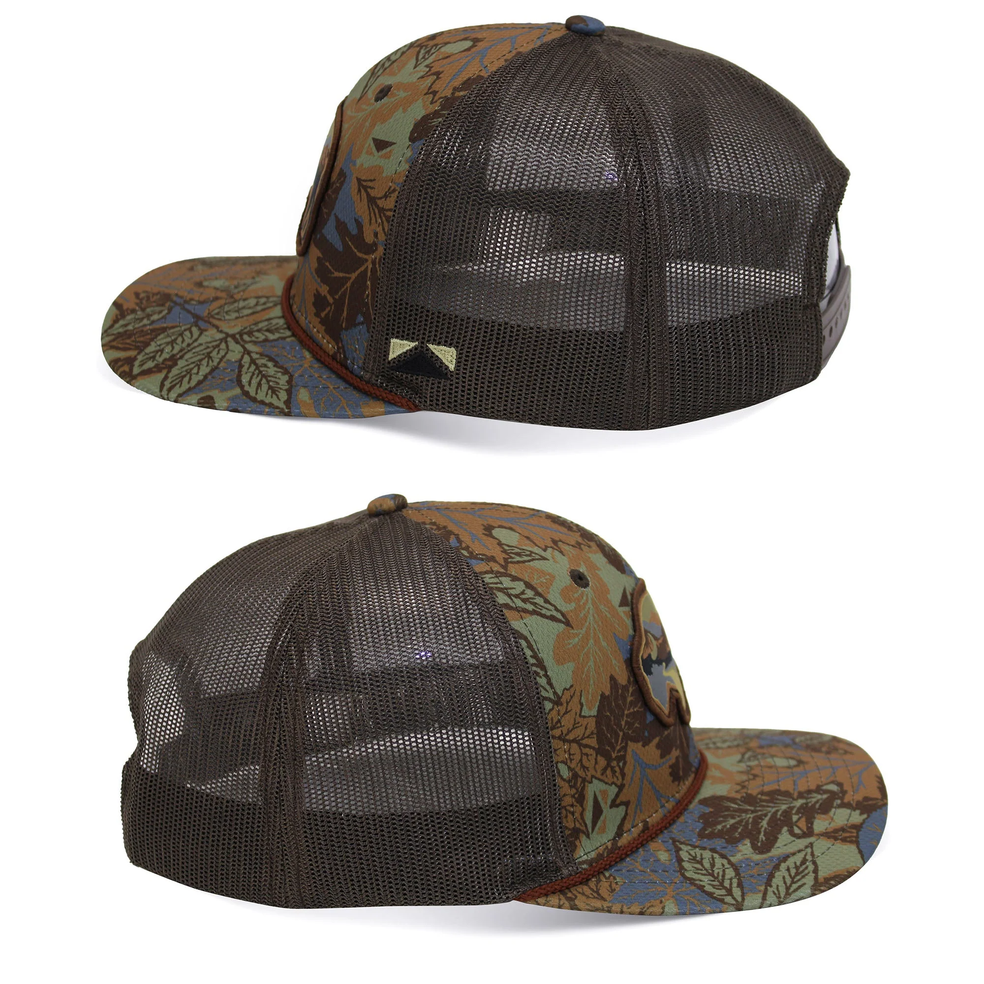Sunset Bison Buffalo Meshback Rope Cap - Image 2