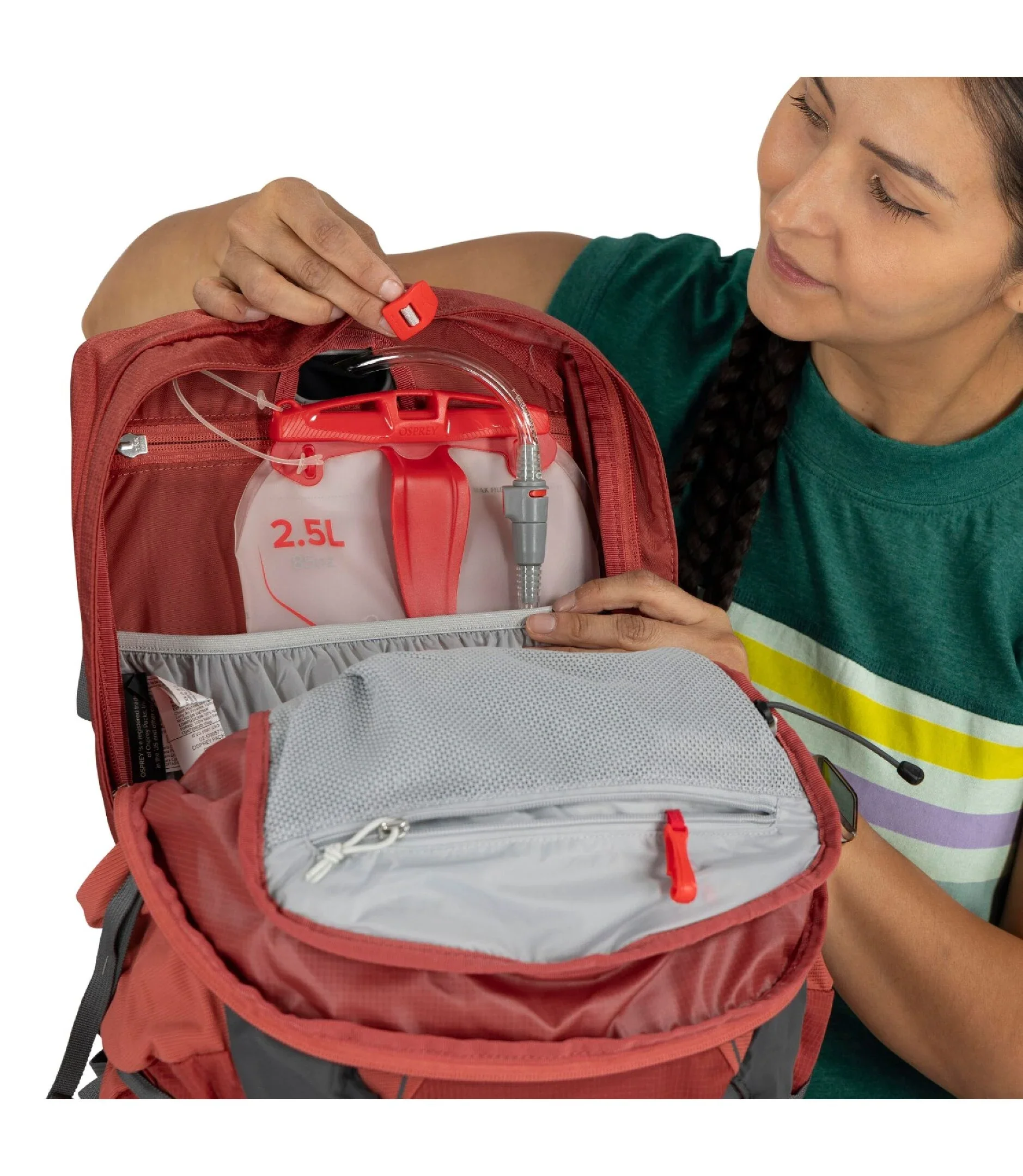 Tempest™ 22 Women's Day Pack | Red Pampas/Coal Grey - Image 7