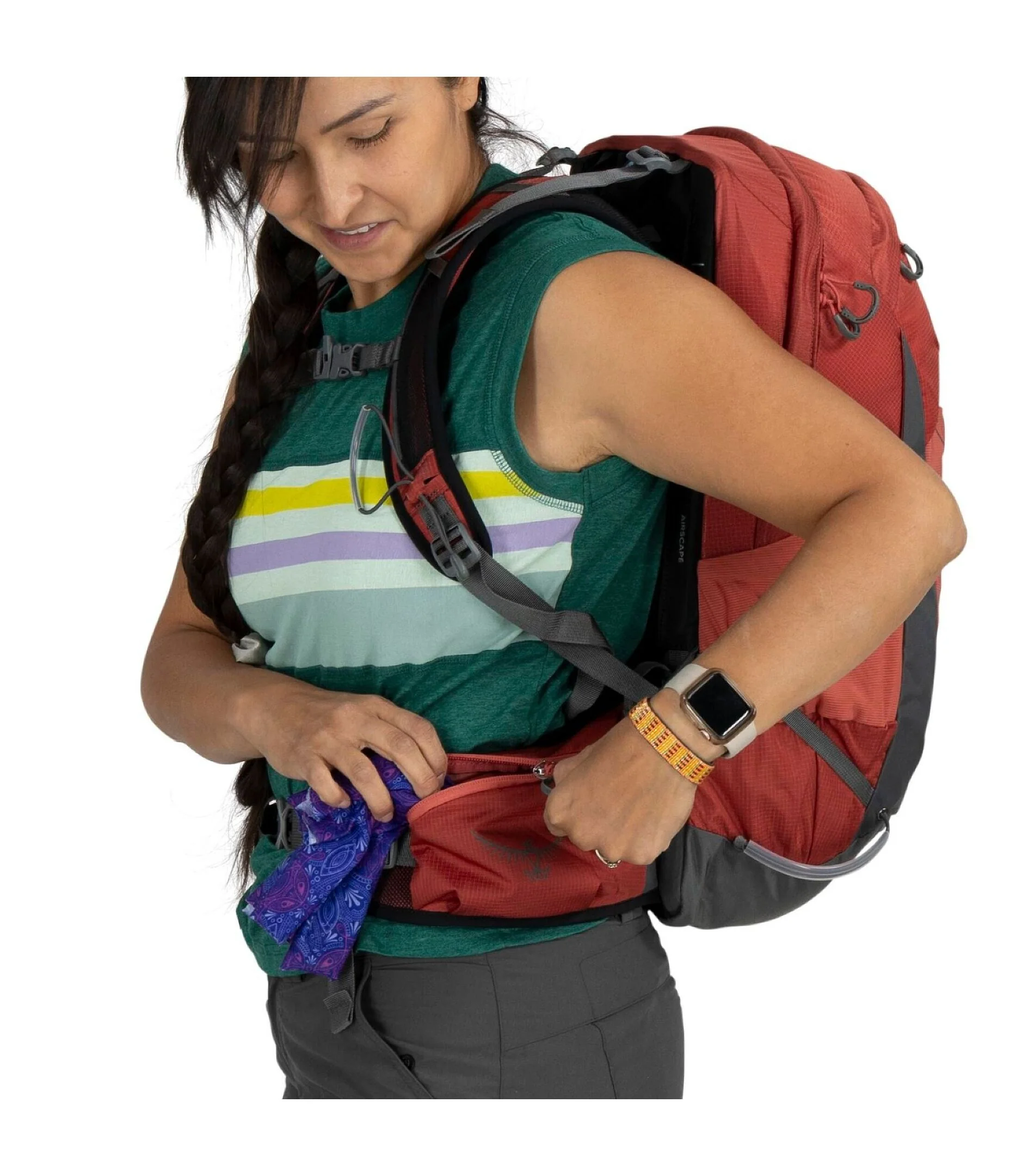 Tempest™ 22 Women's Day Pack | Red Pampas/Coal Grey - Image 9
