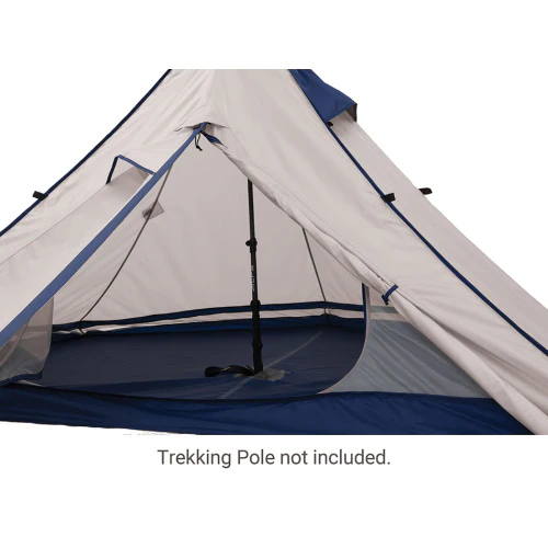 Trail Tipi 2-Person Backpacking Tent (Uses Trekking Poles) | Grey/Navy - Image 4