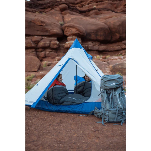 Trail Tipi 2-Person Backpacking Tent (Uses Trekking Poles) | Grey/Navy - Image 8