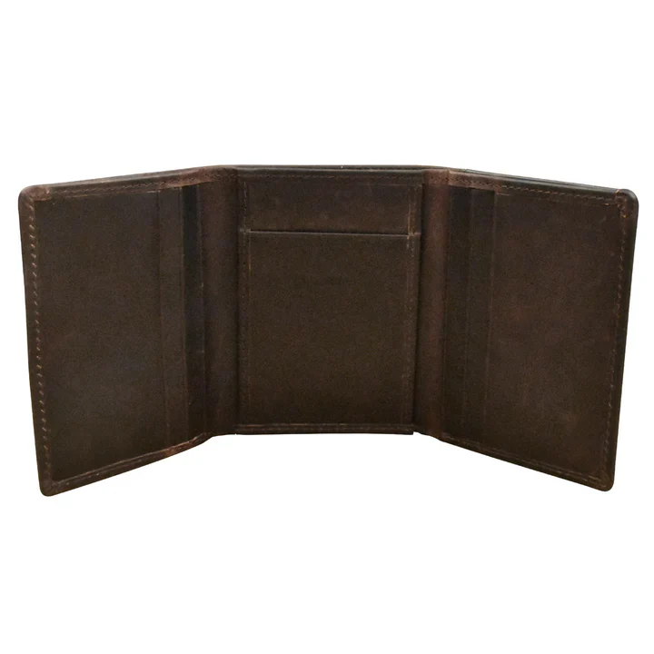 Men's Trifold RFID Wallet With Back ID - Image 2