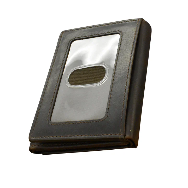 Men's Trifold RFID Wallet With Back ID - Image 3