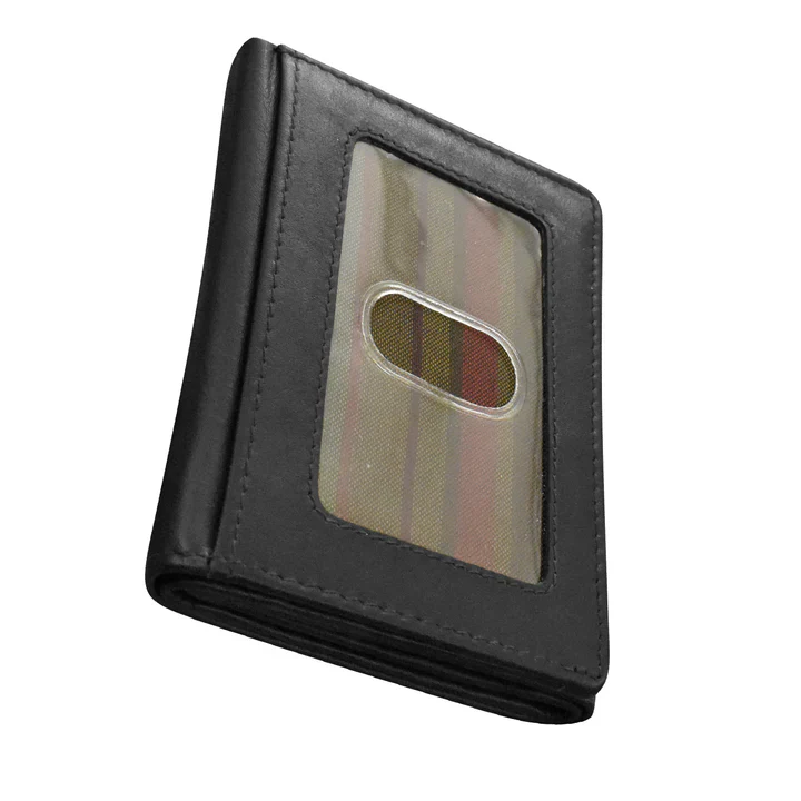 Men's Trifold RFID Wallet With Back ID - Image 6