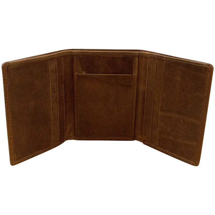 Men's Trifold RFID Wallet With Back ID - Image 8