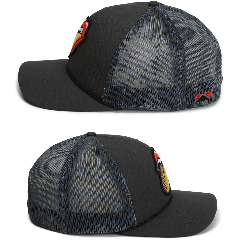 Trout Tongue Fly Fishing Hat Patch Mesh Back Rope Cap - Image 6