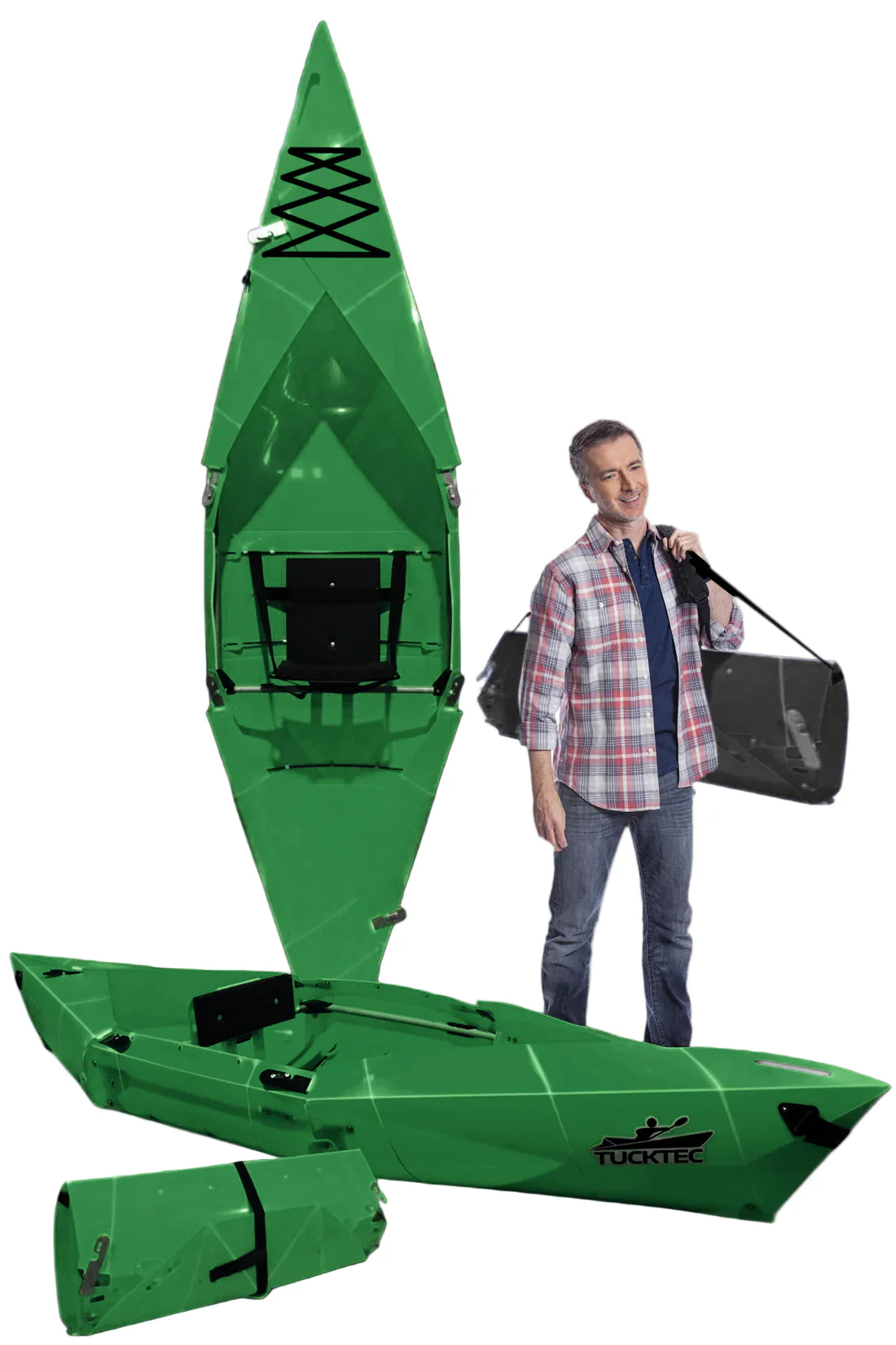 Tucktec Pro 10' Folding Kayak | Green