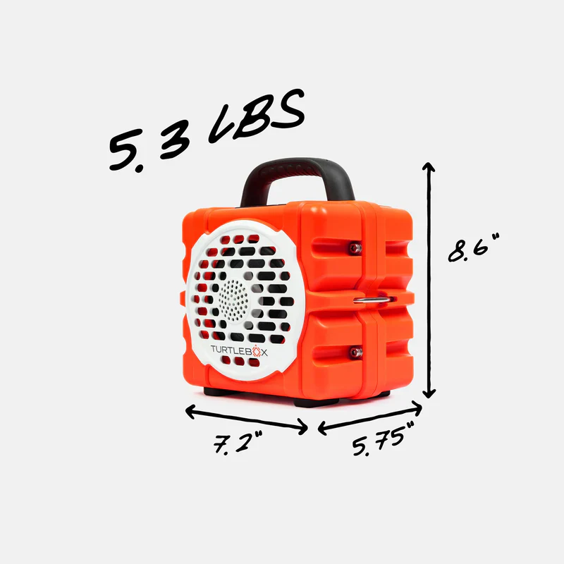 Turtlebox Cub Portable Speaker | Orange - Image 3