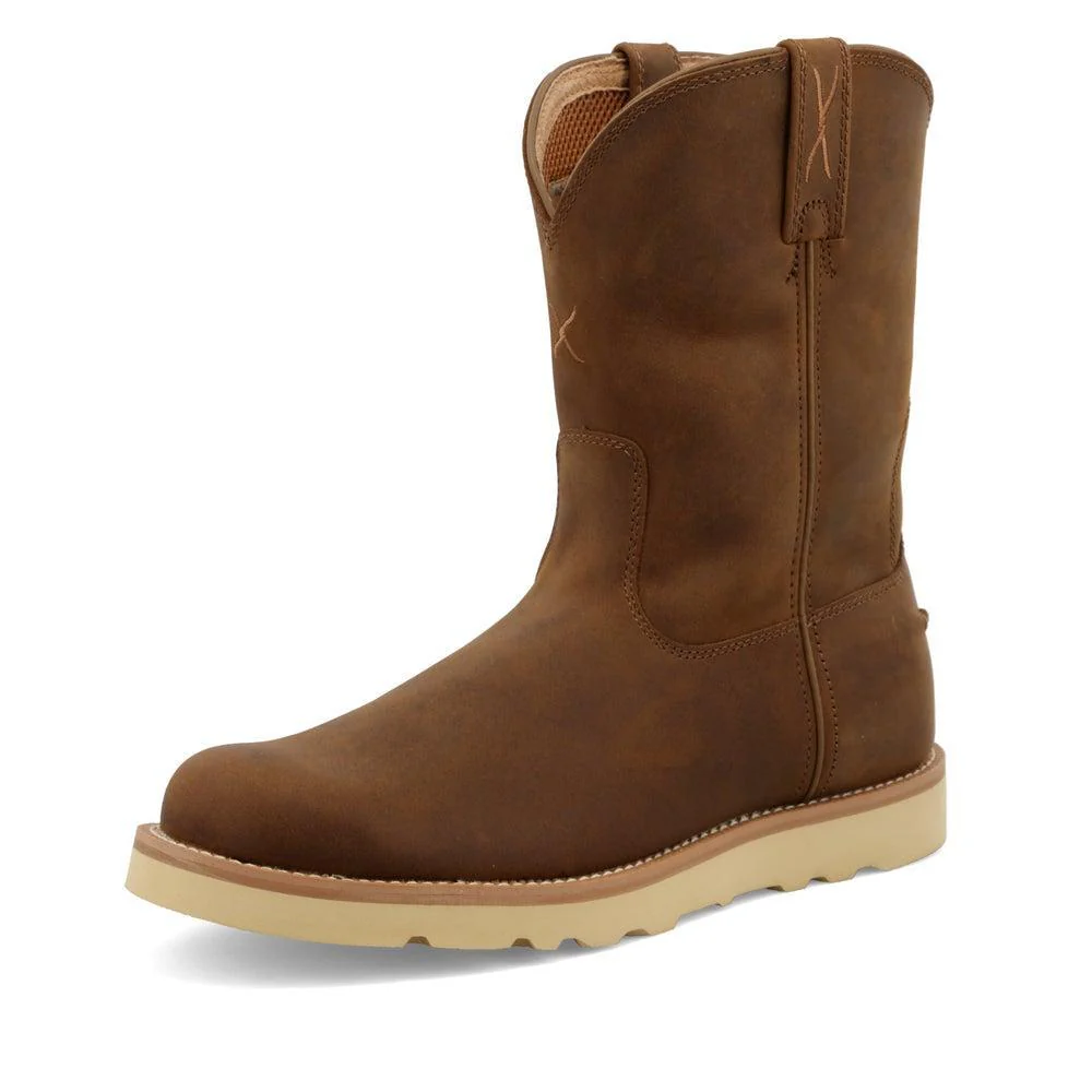 Twisted X Mens 10in PullOn Wedge Sole Soft Toe Work Boot - Image 2