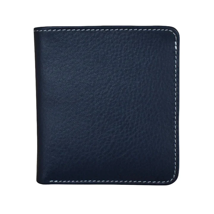 Two Tone Mini Bifold Wallet | Classic Navy/Chambray