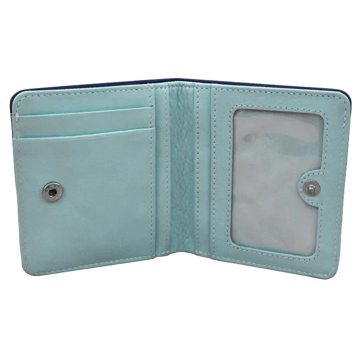 Two Tone Mini Bifold Wallet | Classic Navy/Chambray - Image 2