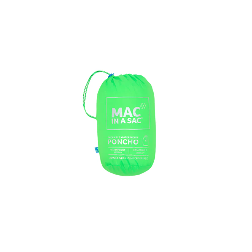 Unisex Packable Poncho | Neon Green - Image 5