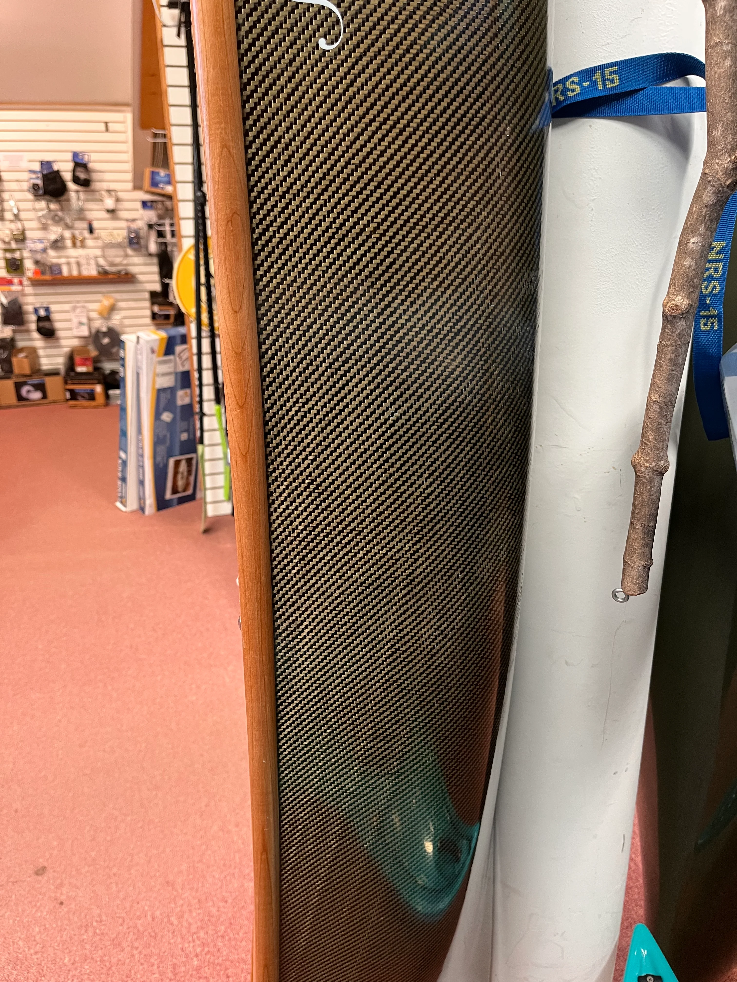 Slipstream Wee Lassie 10'6" Kevlar-Carbon Hybrid Hand Laminated Canoe with Stronghold Gunwales - Slight Blemish - Image 3