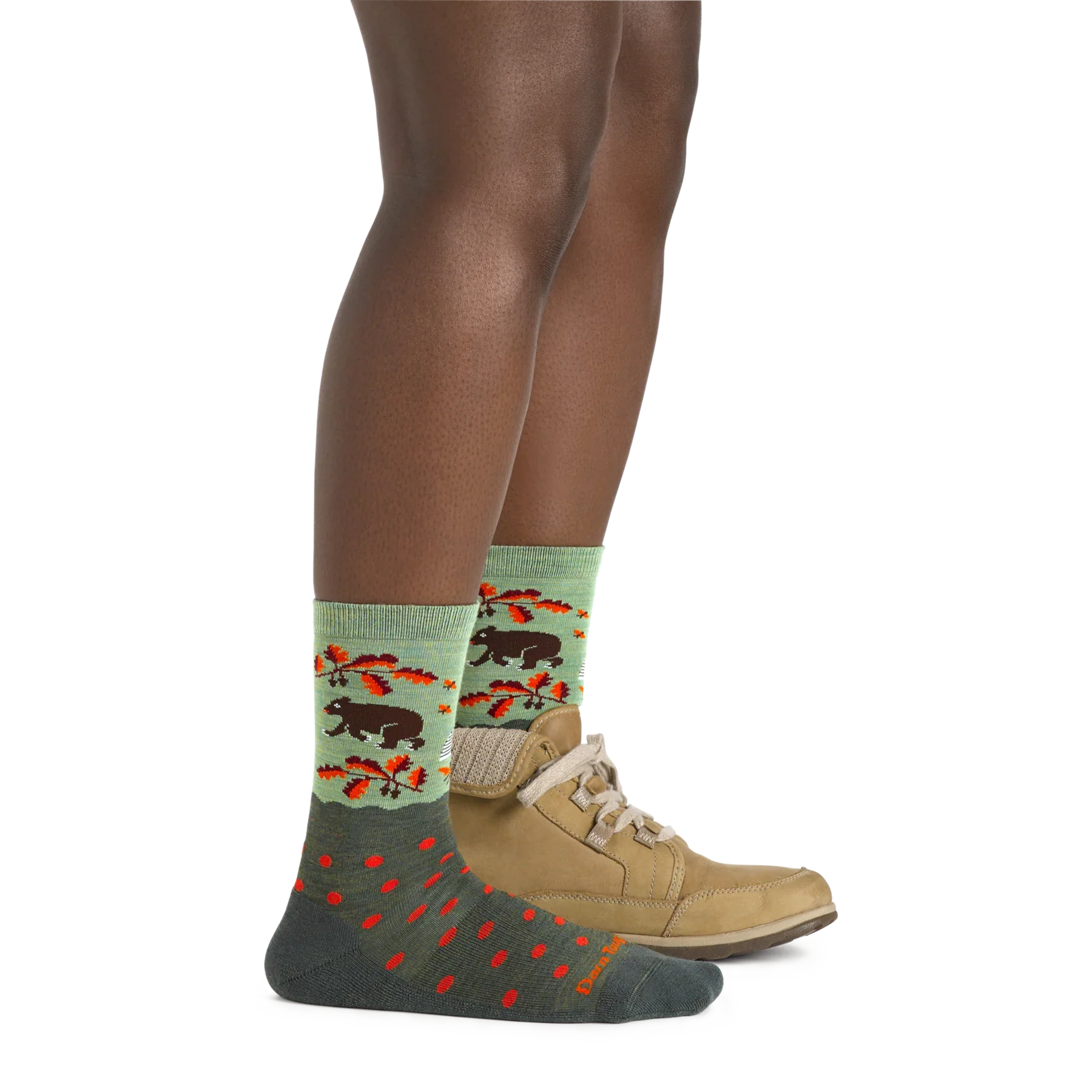 Women's Wild Life Crew Lightweight Lifestyle Socks | Forest - Image 5