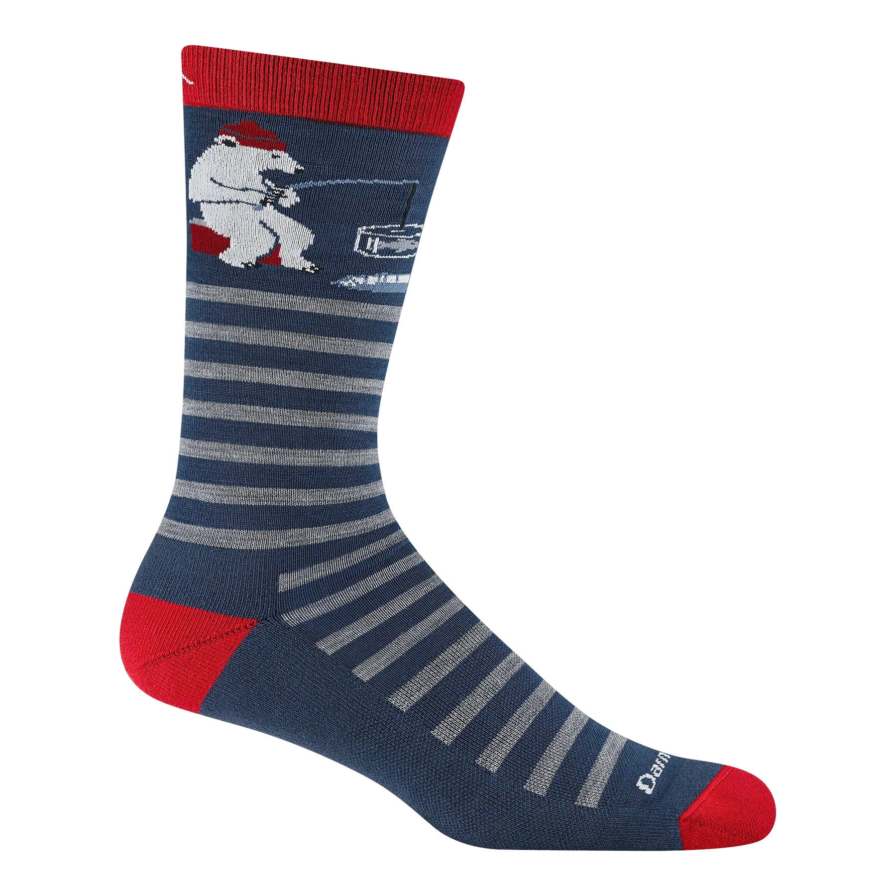Men's Wild Life Crew Lightweight Lifestyle Socks | Polar Bear Lake