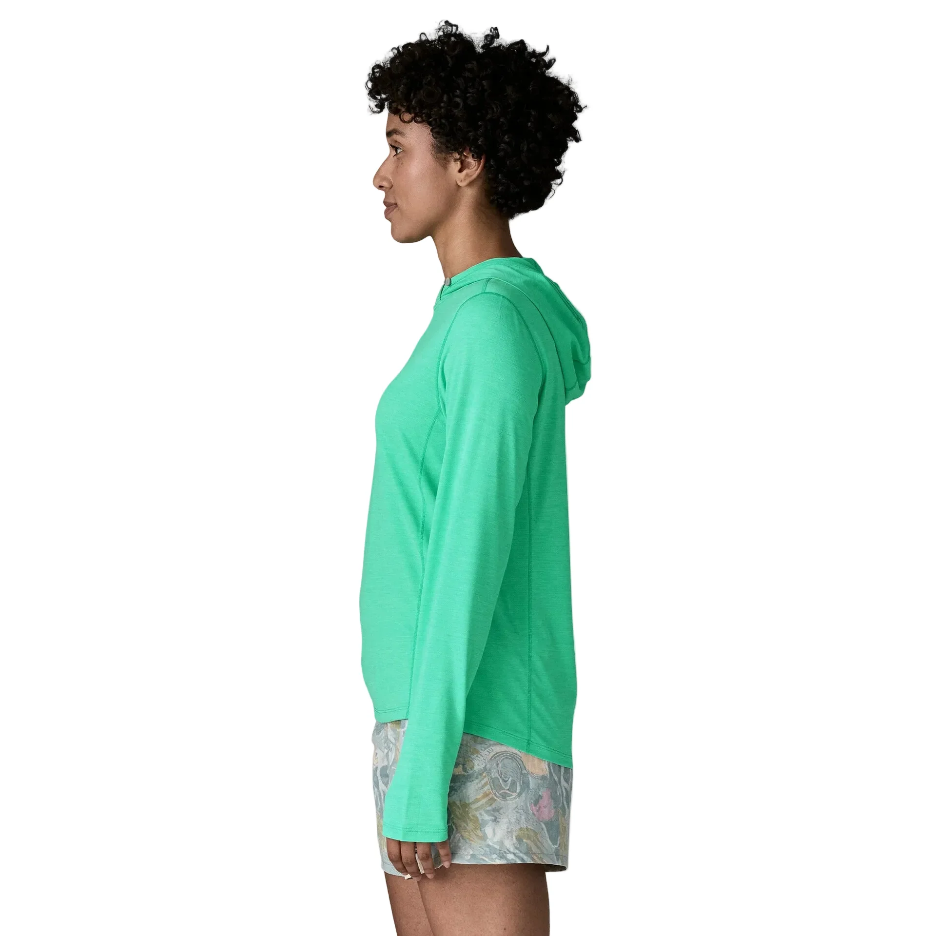 Women's Cap Cool Sun Hoody | Aqua Stone Early Teal X-Dye - Image 5
