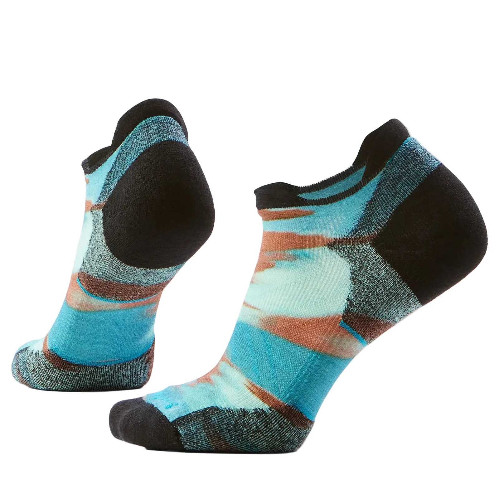 Women's Run Brushed Print Low Ankle Socks | Nightfall Blue